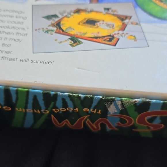 vtg SCUM The Food Chain Card Board Game 1996 / Dang Fun Games) Rare & Complete - Picture 10 of 12